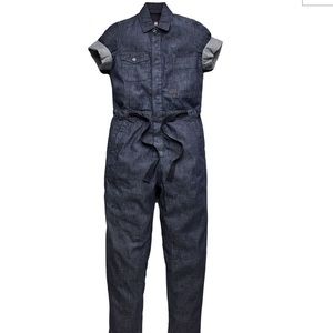 G-Star Dark Blue Denim Jumpsuit